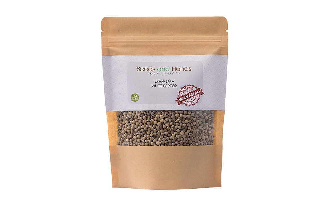 Seeds And Hands White Pepper    Pack  100 grams